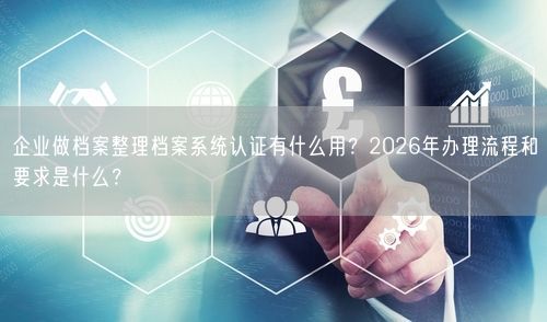 企业做档案整理档案系统认证有什么用？2026年办理流程和要求是什么？