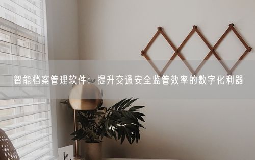 智能档案管理软件：提升交通安全监管效率的数字化利器