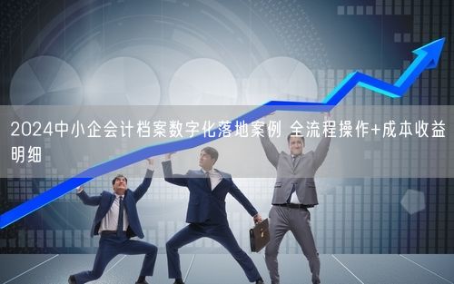 2024中小企会计档案数字化落地案例 全流程操作+成本收益明细