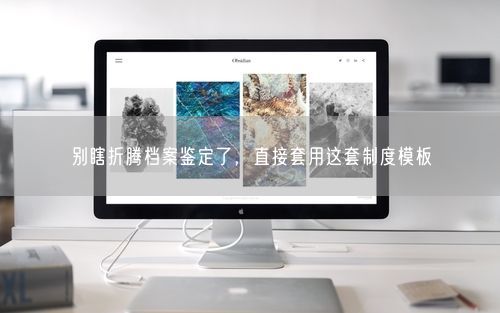 别瞎折腾档案鉴定了，直接套用这套制度模板