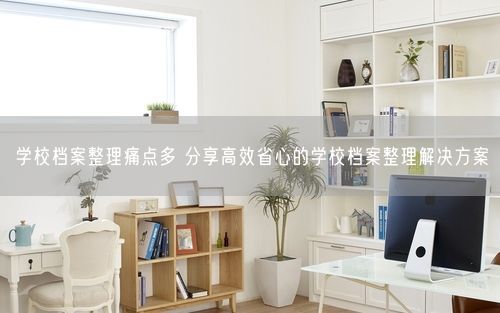 学校档案整理痛点多 分享高效省心的学校档案整理解决方案