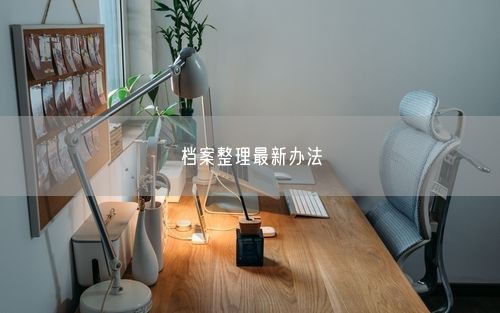 档案整理最新办法