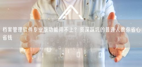 档案管理软件专业版功能用不上？资深踩坑的普通人教你省心省钱