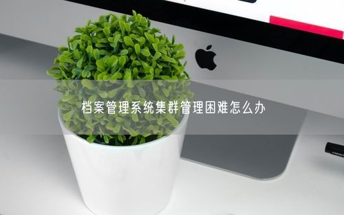 档案管理系统集群管理困难怎么办